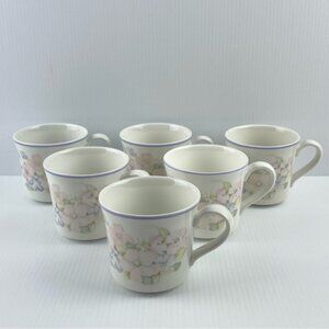 Vintage Royal Doulton Chelsea China Cups Set of 6 - 8 oz mugs